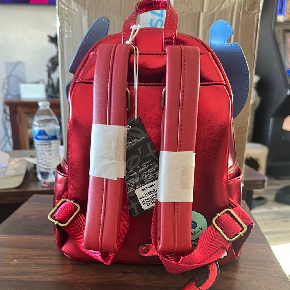 Loungefly Disney Stitch Devil Double Strap Mini Backpack NWT​ - Picture 3 of 6